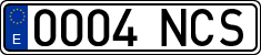License plates of Spain, Ordinary (2000)