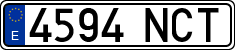 License plates of Spain, Ordinary (2000)