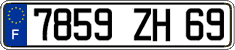 French license plate, FNI