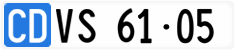 License plate of Switzerland, Diplomatic