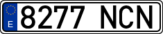 License plates of Spain, Ordinary (2000)