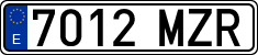 License plates of Spain, Ordinary (2000)