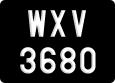 License plate of Malaysia, A(BC) 1(234)
