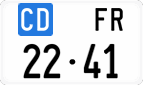 License plate of Switzerland, Diplomatic
