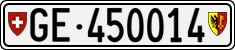 License plate of Switzerland, Cars