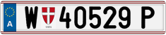 License plate of Austria, Regular plates