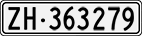 License plate of Switzerland, Cars
