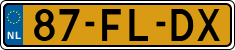 License plate of the Netherlands, Cars
