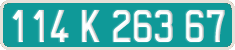 French license plate, Diplomatic