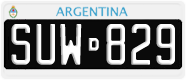 License plate of Argentina, Cars (1995, ABC 123)