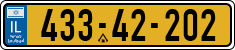 License plate of Israel, Regular plates