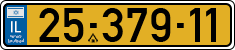 License plate of Israel, Regular plates