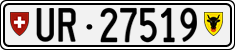 License plate of Switzerland, Cars