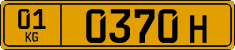 License plate of Kyrgyzstan, Foreign citizens and enterprises (2016)