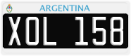 License plate of Argentina, Cars (1995, ABC 123)