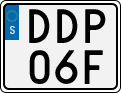 License plate of Sweden, Regular plates