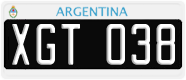 License plate of Argentina, Cars (1995, ABC 123)