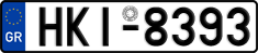 License plate of Greece, Cars