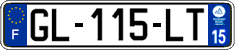 French license plate, SIV (ordinary)