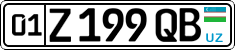 License plate of Uzbekistan, Private owners