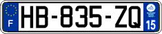 French license plate, SIV (ordinary)