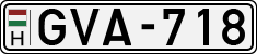 license plates of Hungary, Cars (1990)