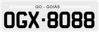 License plate of Brazil, Private owners (1990)