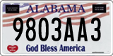 Alabama, God Bless America (1234AB5)