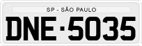 License plate of Brazil, Private owners (1990)