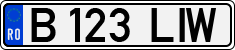 License plate of Romania, Regular plates