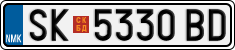 License plate of North Macedonia, Regular plates (2012)