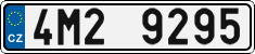 License plate of the Czech Republic, Cars (2001)