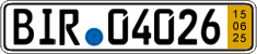German license plate, Short-term transit plates