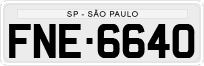 License plate of Brazil, Private owners (1990)