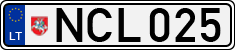 License plate of Lithuania, Cars
