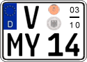 German license plate, Seasonal plates