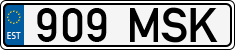 License plate of Estonia, Regular car plates