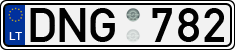 License plate of Lithuania, Cars