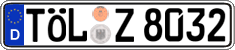 German license plate, Regular plates