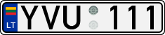 License plate of Lithuania, Cars