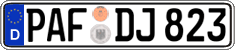 German license plate, Regular plates
