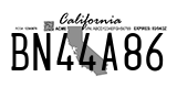 California, Temporary (AB12C34)