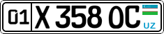 License plate of Uzbekistan, Private owners