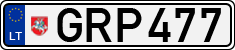 License plate of Lithuania, Cars