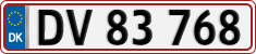 License plate of Denmark, Regular plates