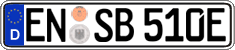 German license plate, Electric vehicles