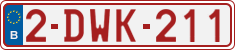 License plate of Belgium, Regular plates (2010)