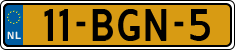 License plate of the Netherlands, Heavy Commercial Vehicles (1994 system)