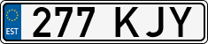 License plate of Estonia, Regular car plates