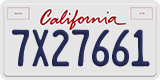 California, Commercial vehicles (1A23456)